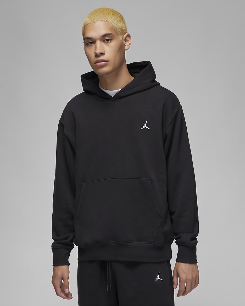 Jordan Brooklyn Fleece Sudadera con capucha - Hombre - Negro/Negro/Blanco