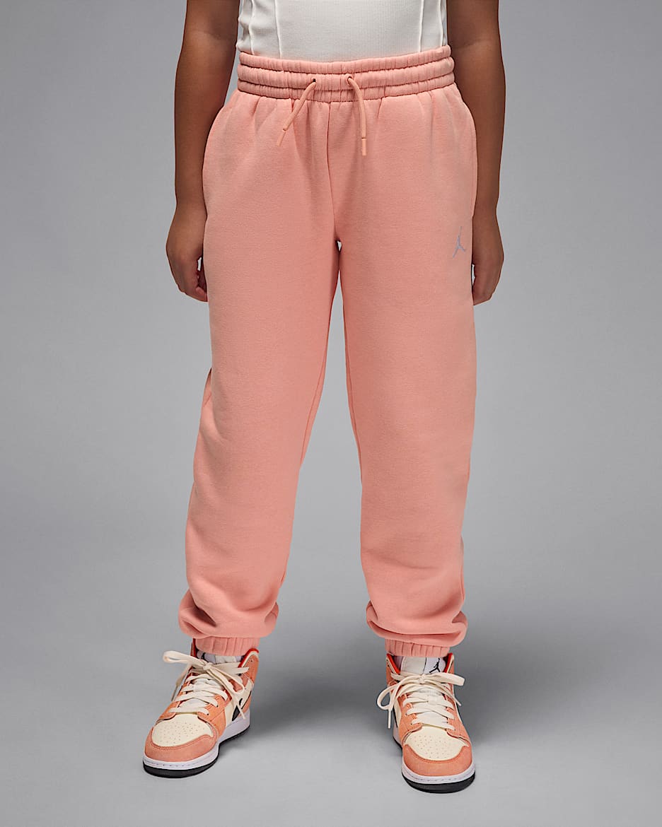 Jordan Brooklyn Fleece Big Kids' Pants - Light Madder Root