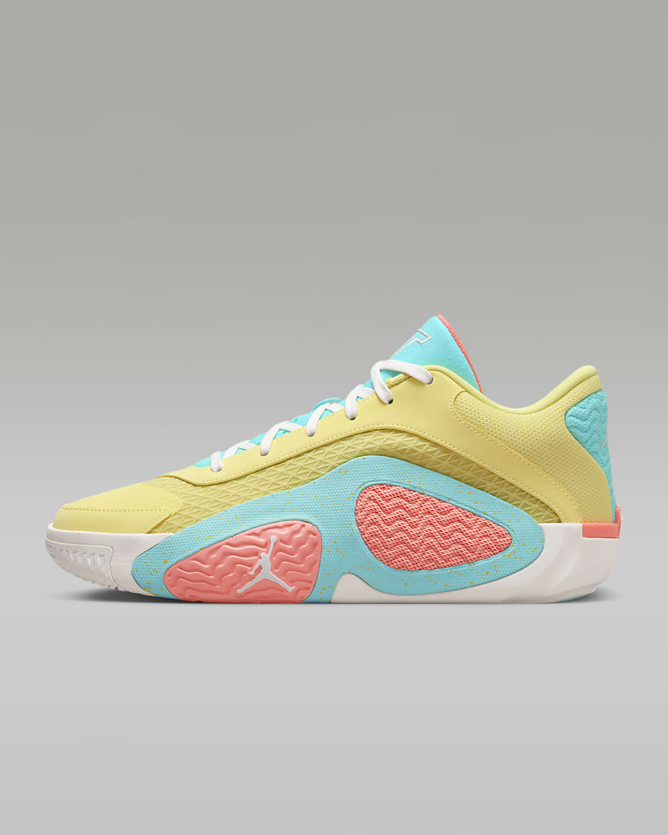 Tenis de básquetbol Tatum 2 "Lemonade" - Citrón claro/Verde aurora/Rosa atómico/Vela