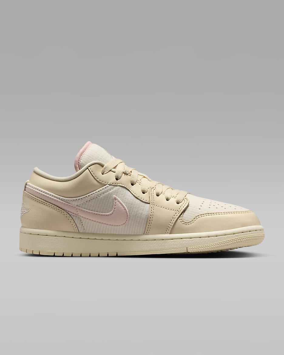 Air Jordan 1 Low SE-sko til kvinder - Muslin/Sail/Coconut Milk/Legend Pink