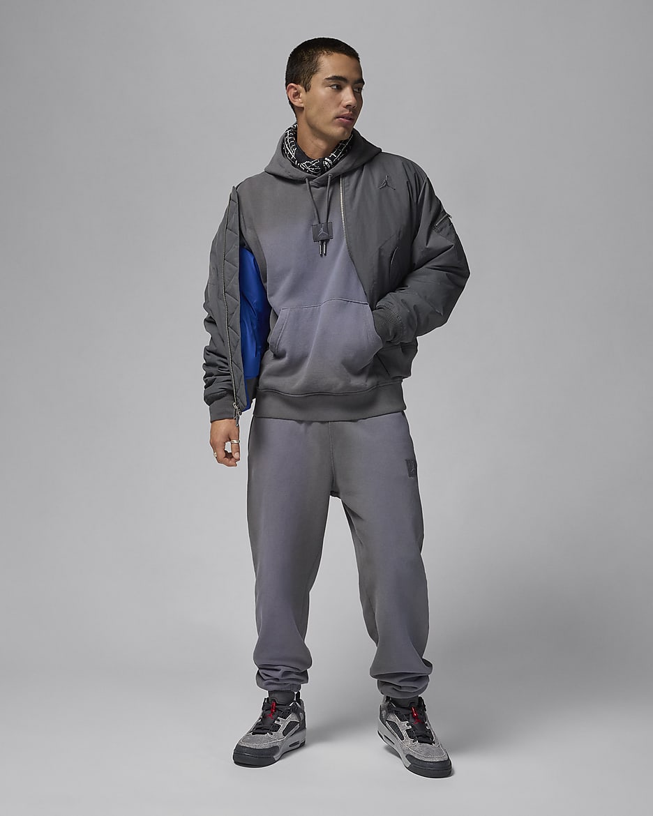 Jordan Flight Fleece Men's Pullover Hoodie - Iron Grey