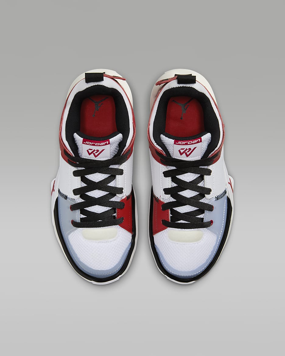 Jordan One Take 5 Older Kids' Shoes - White/Sail/Black/Gym Red