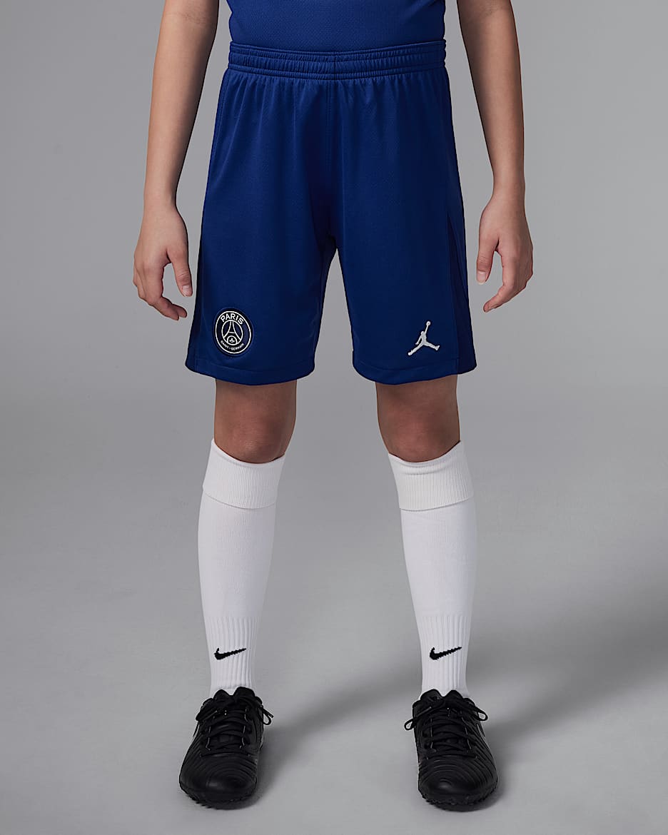 Paris Saint-Germain 2025 Stadium Fourth Older Kids' Jordan Dri-FIT Football Replica Shorts - Blue Void/Phantom/Phantom