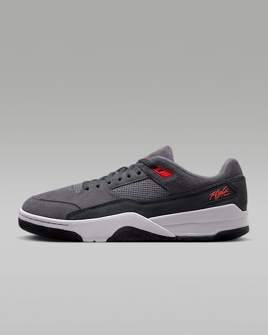 Jordan Flight Court Men's Shoes - Dark Grey/Black/Cement Grey/Infrared 23