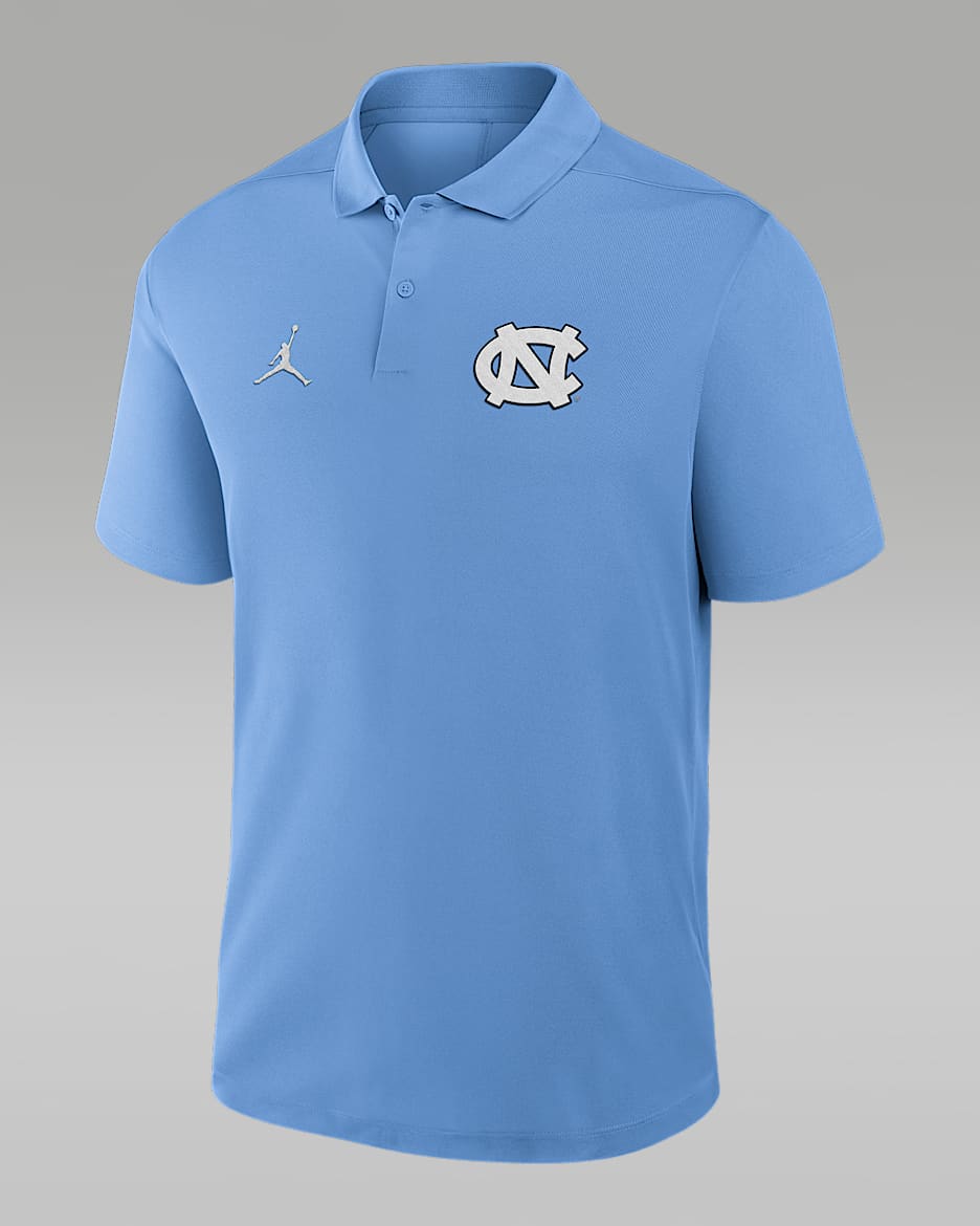 North Carolina Primetime Victory Primary Logo Men's Nike Dri-FIT College Polo - Light Blue