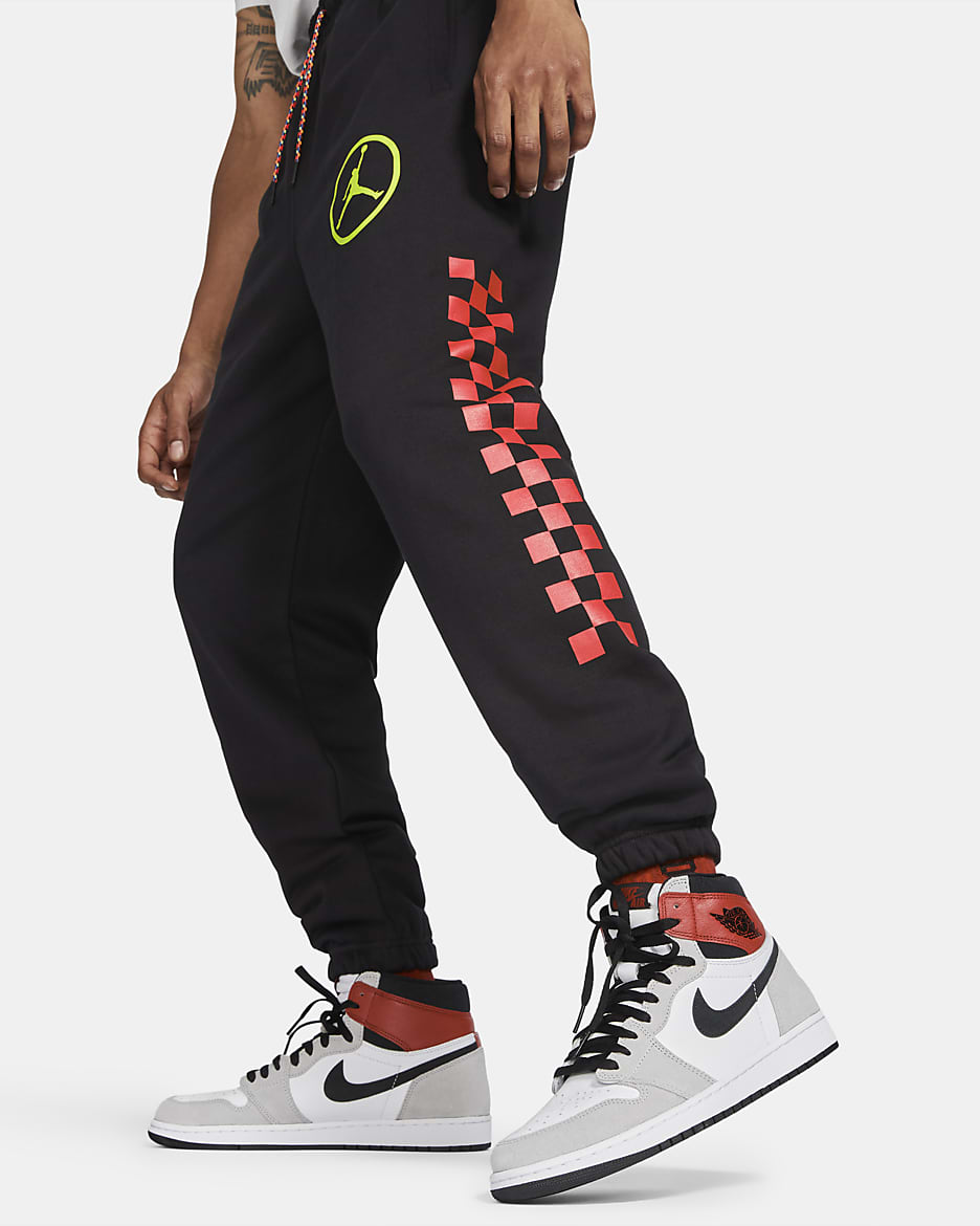 Pantaloni in fleece Jordan Sport DNA - Uomo - Nero/Cyber