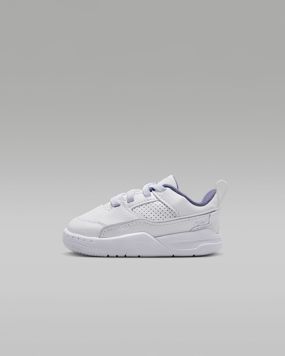 Jordan Flight Court Baby/Toddler Shoes - White/Dusty Amethyst