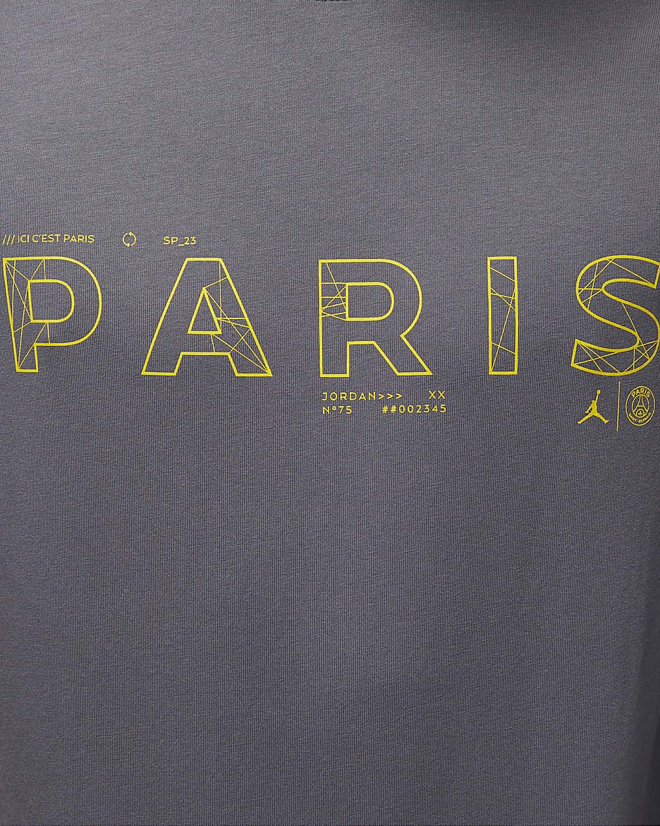 Paris Saint-Germain Men's T-Shirt - Light Graphite/Tour Yellow