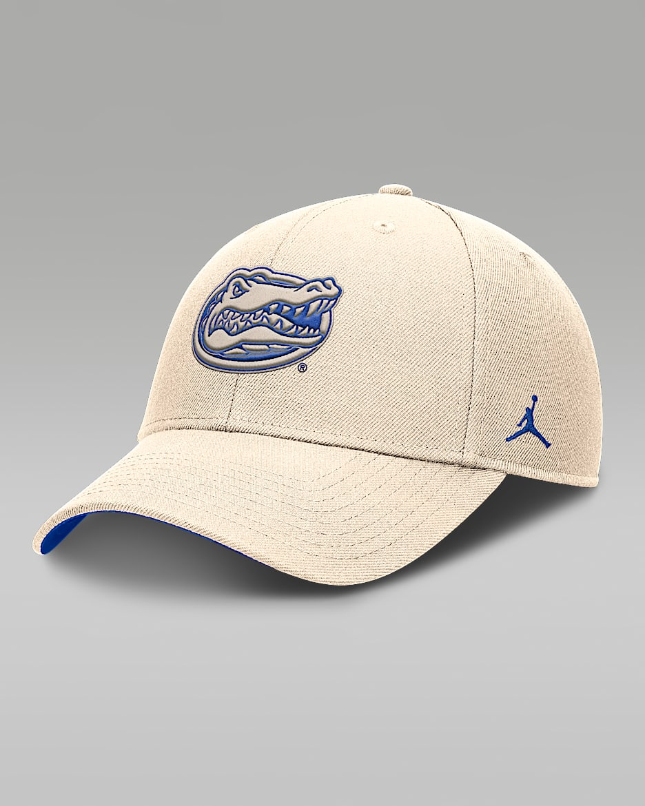 Florida Primetime Rise Men's Jordan Brand Dri-FIT College Trucker Adjustable Hat - Natural