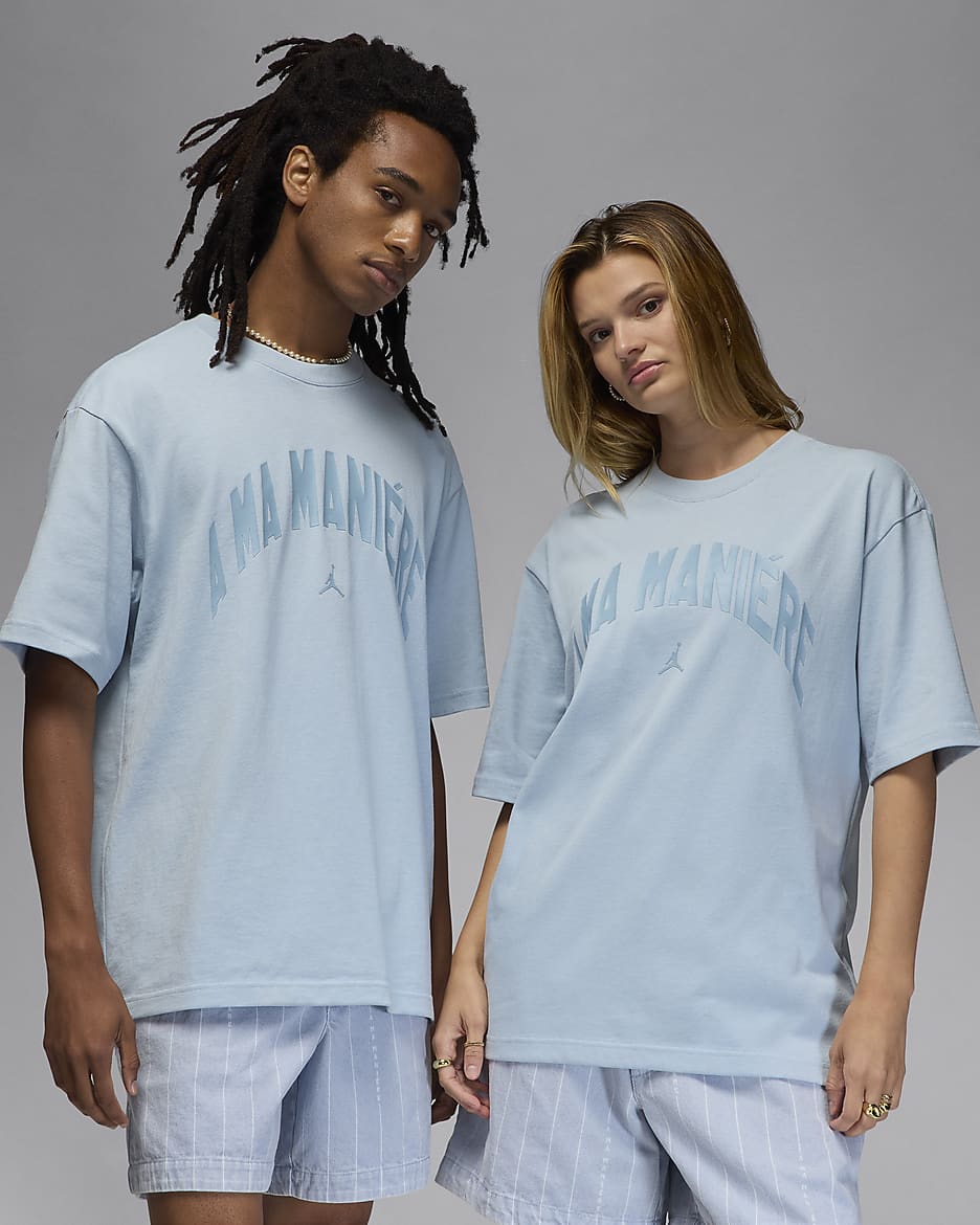 Jordan x A Ma Maniére Men's T-Shirt - Light Armory Blue