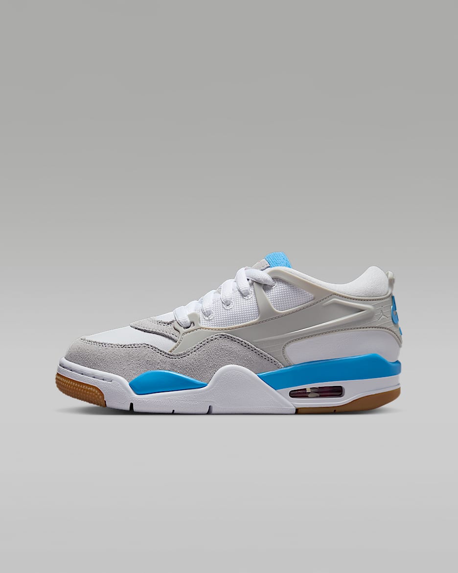 Air Jordan 4 RM kinderschoenen - Wit/Wit/Neutral Grey