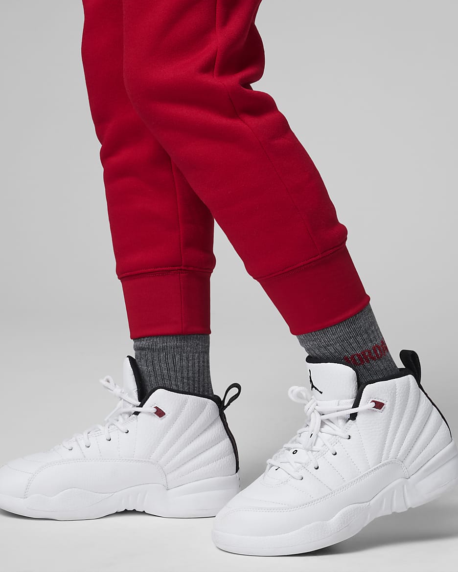 Jordan Younger Kids' Fleece Trousers - Gym Red