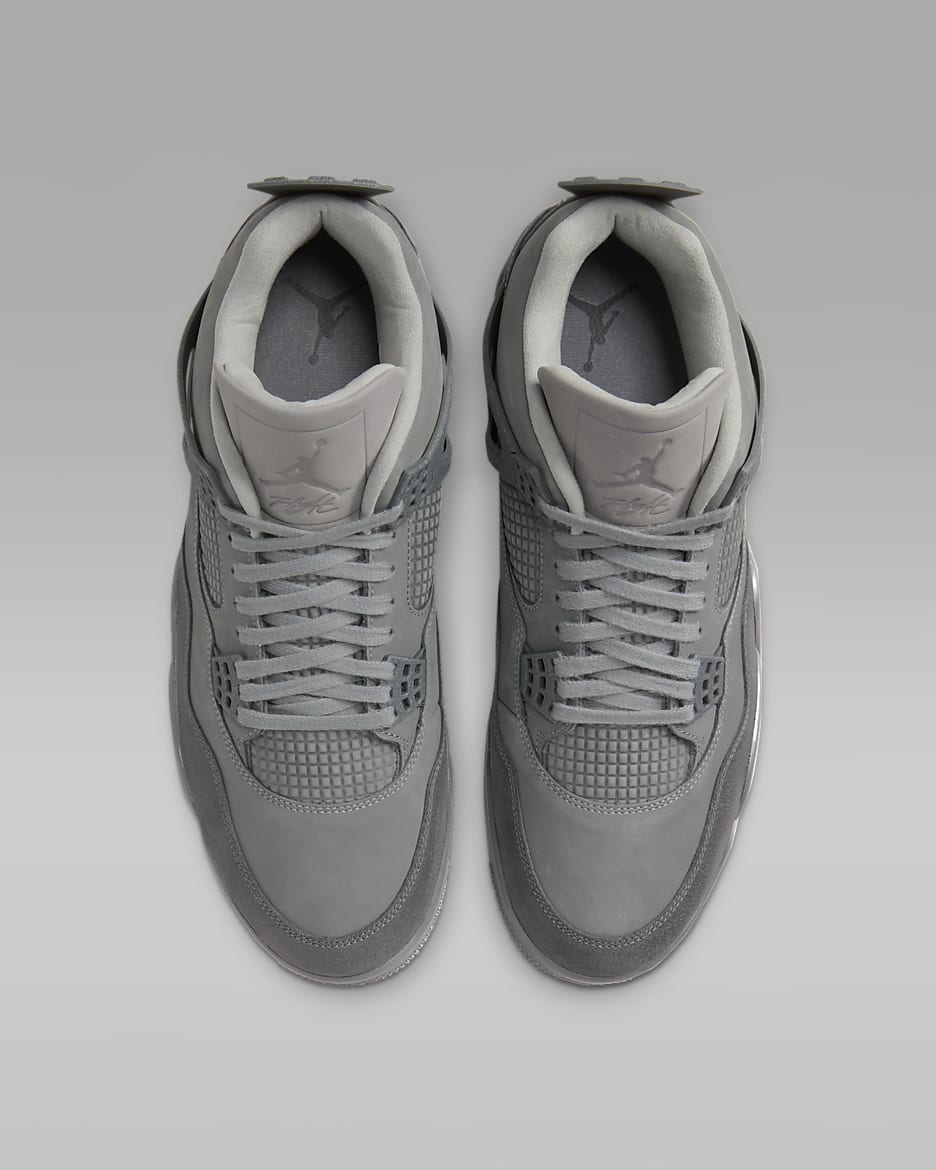 Air Jordan 4 Retro SE "Wet Cement" Men's Shoes - Smoke Grey/Cement Grey/Particle Grey/Iron Grey