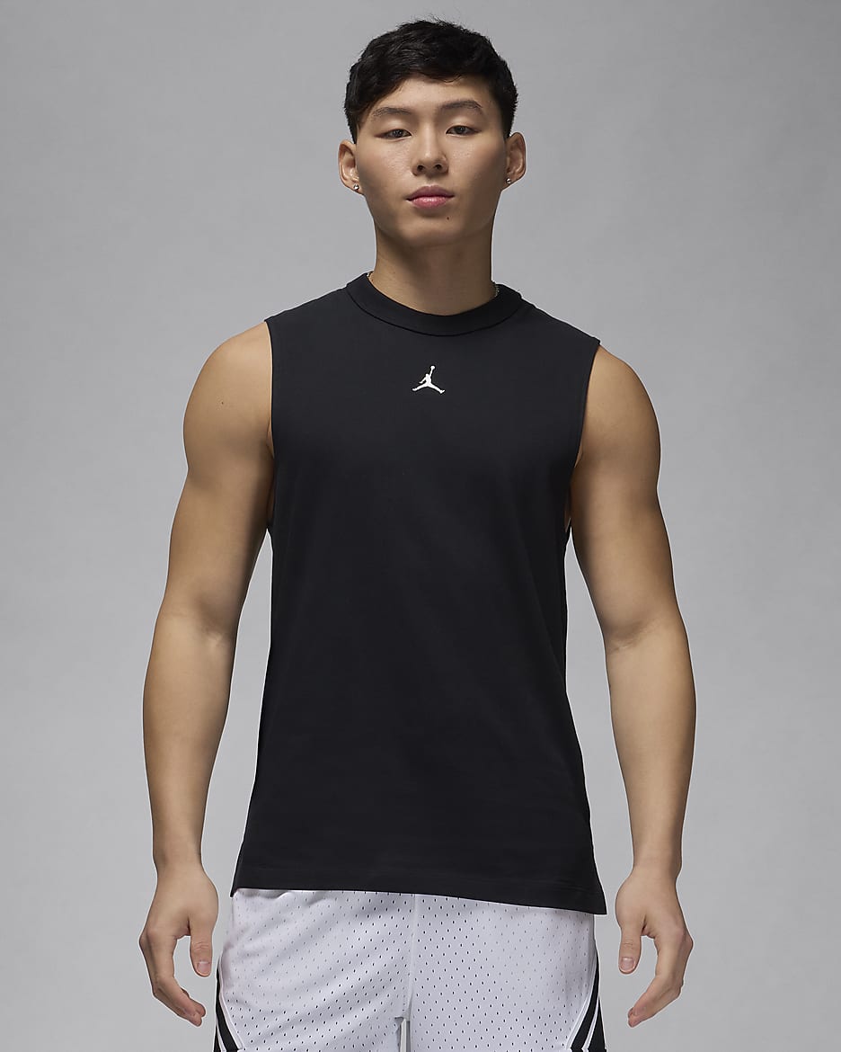 Jordan Sport Men's Dri-FIT Sleeveless Top - Black/White