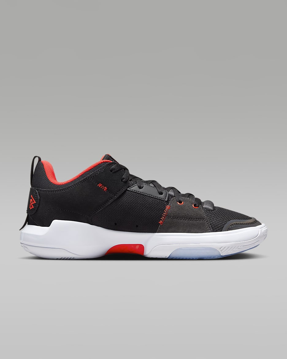 Jordan One Take 5 Basketball Shoes - Black/White/Anthracite/Habanero Red