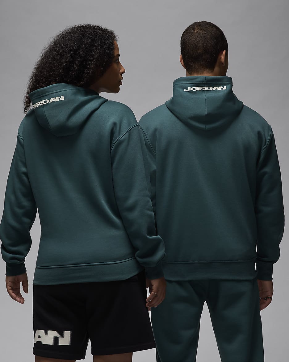 Jordan MVP Fleece Erkek Kapüşonlu Sweatshirt'ü - Oxidized Green/Sail/Sail