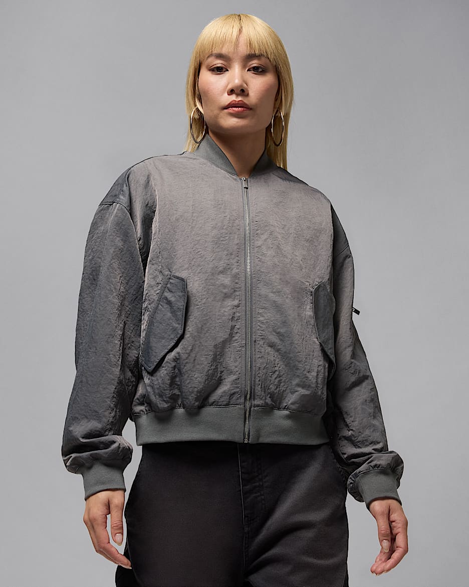 Jordan Flight Renegade Women's Jacket - Iron Grey/Light Smoke Grey
