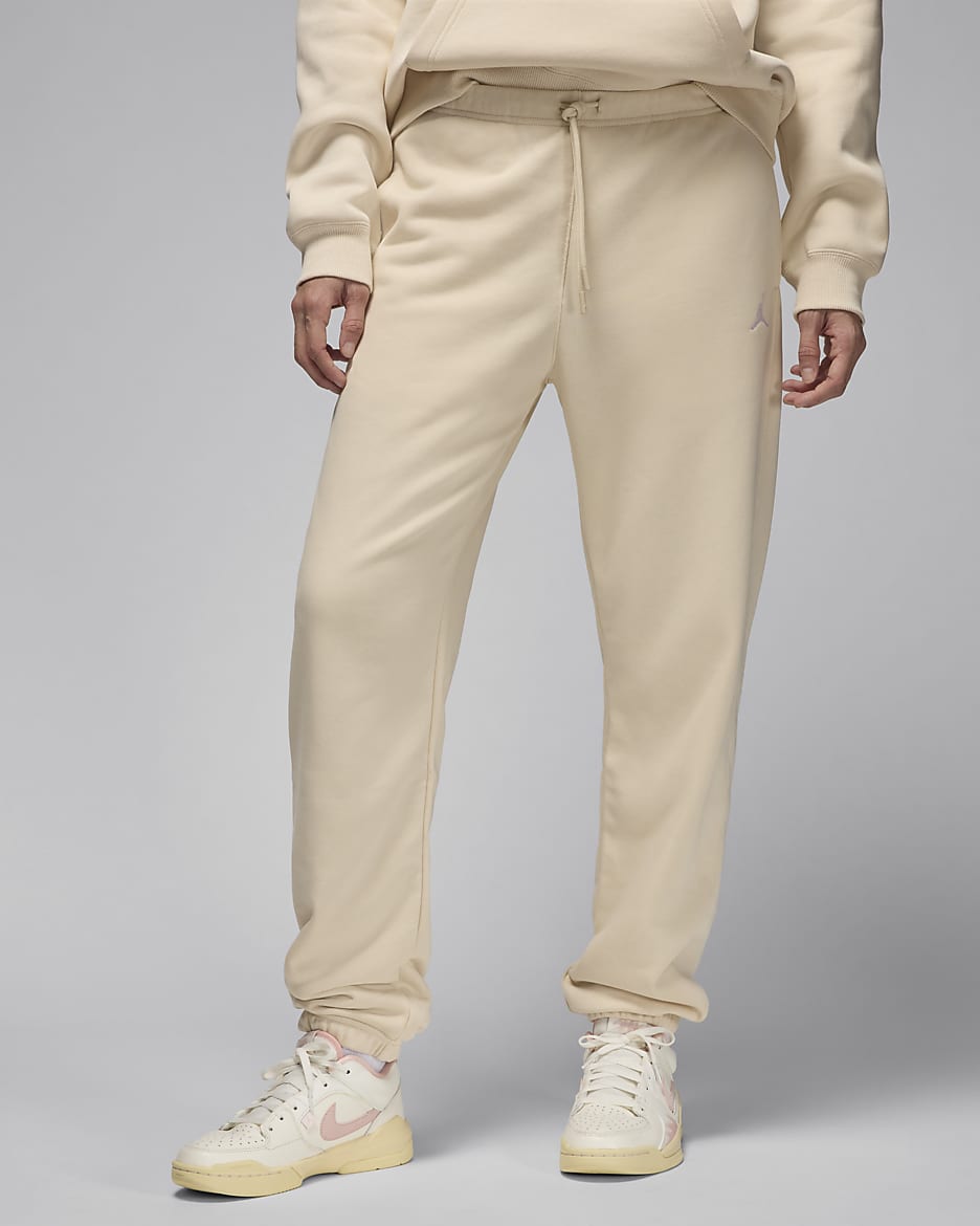 Jordan Brooklyn Fleece Women's French Terry Trousers - Legend Light Brown/White