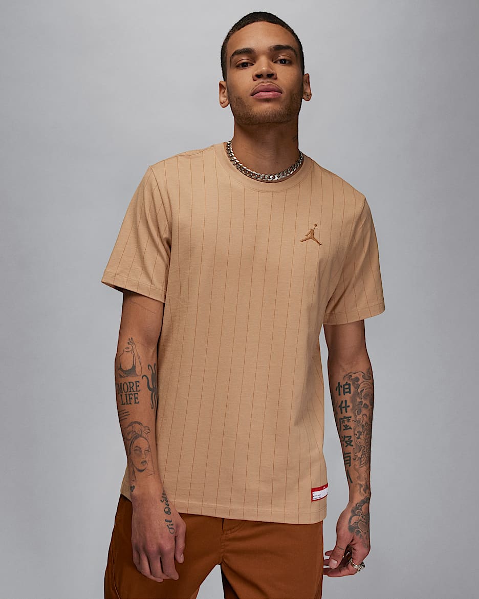 Jordan Flight MVP Men's T-Shirt - Legend Medium Brown/Legend Dark Brown