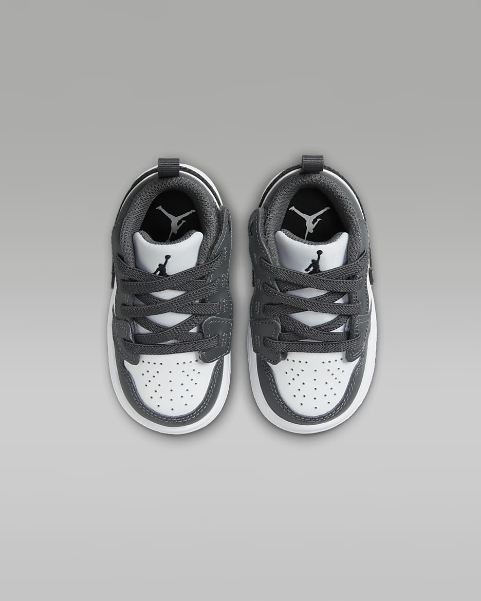 Jordan 1 Low Alt Baby/Toddler Shoes - White/Iron Grey/Black