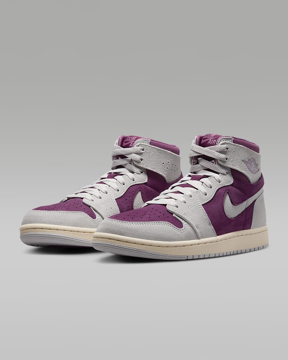 Tenis para mujer Air Jordan 1 Zoom CMFT 2 - Burdeos/Burdeos claro/Muselina/Gris neutro