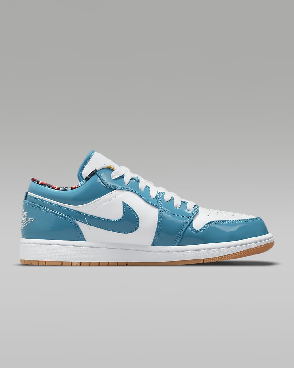 Air Jordan 1 Low SE Shoes - Cyber Teal/White/Armoury Navy/Cyber Teal