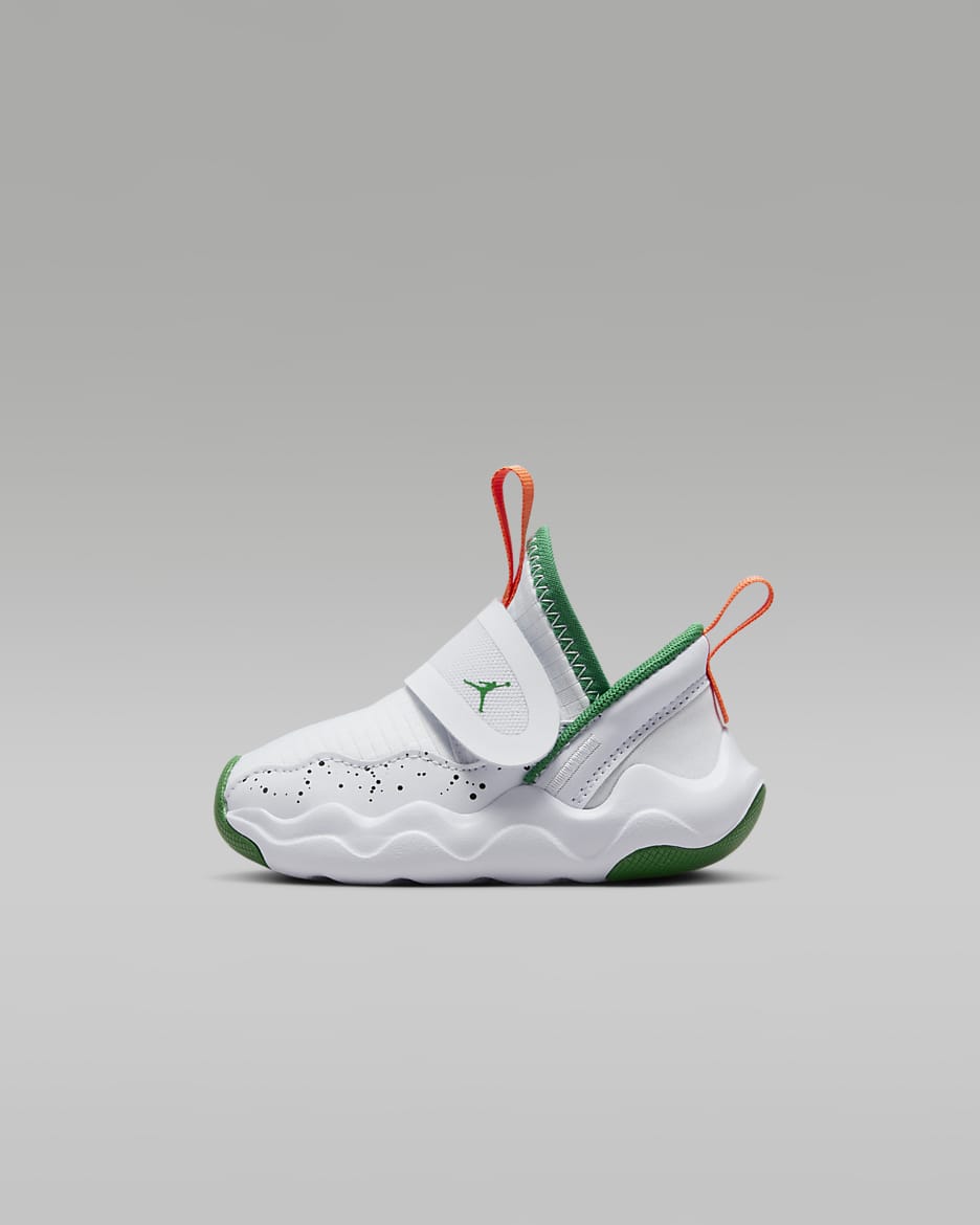 Jordan 23/7 Baby/Toddler Shoes - Football Grey/White/Orange Blaze/Pine Green