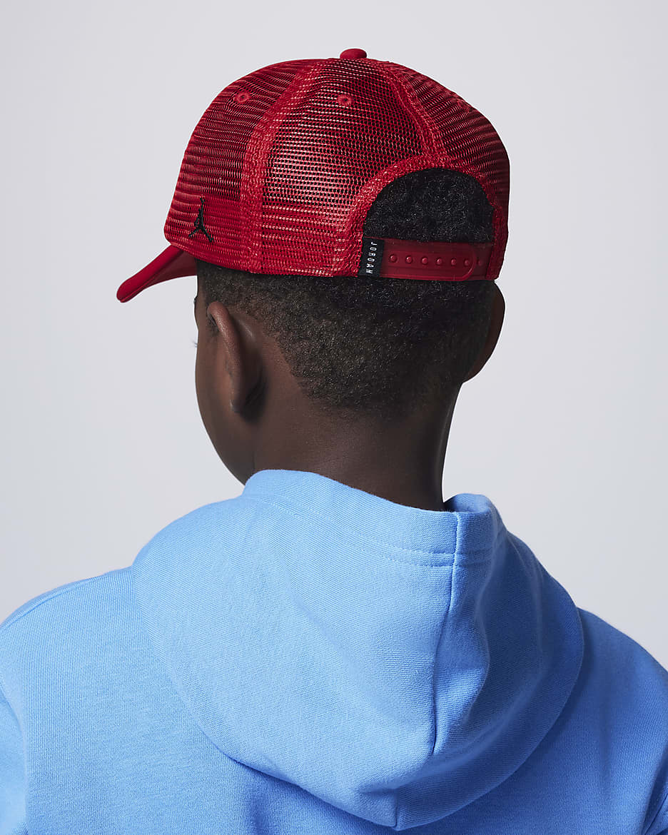 Jordan Big Kids' Foam Trucker Hat - Gym Red