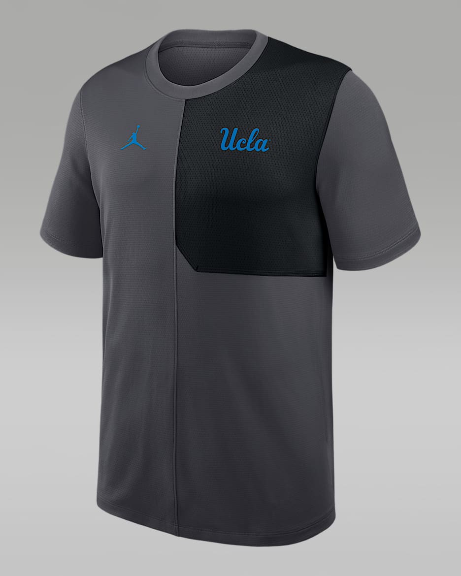 UCLA Sideline Coach Men's Jordan Brand Dri-FIT College Top - Anthracite