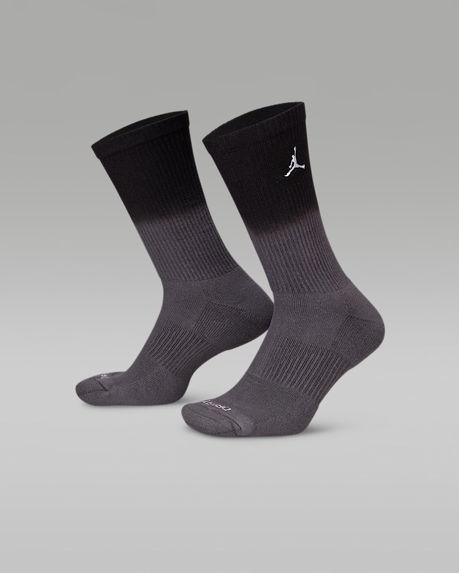 Jordan Everyday Plus Crew Socks (1 Pair) - Black/Anthracite/White