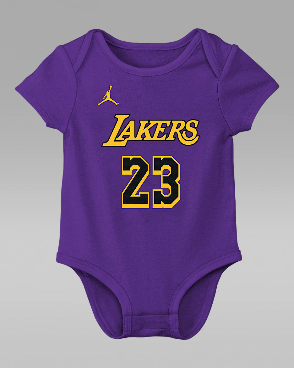 Body Jordan de la NBA para bebé LeBron James Los Angeles Lakers - Morado campo