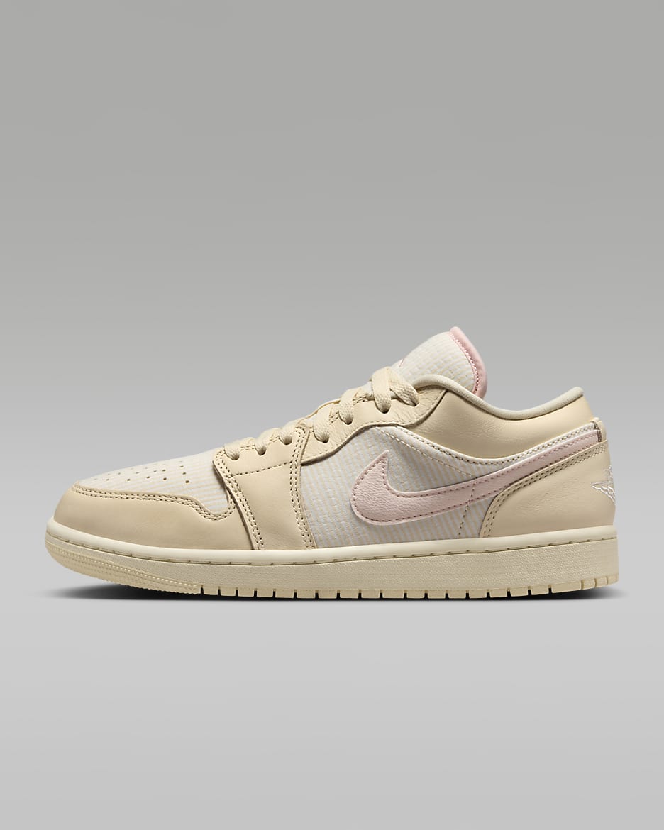 Air Jordan 1 低筒 SE 女鞋 - Muslin/Sail/Coconut Milk/傳奇粉紅色