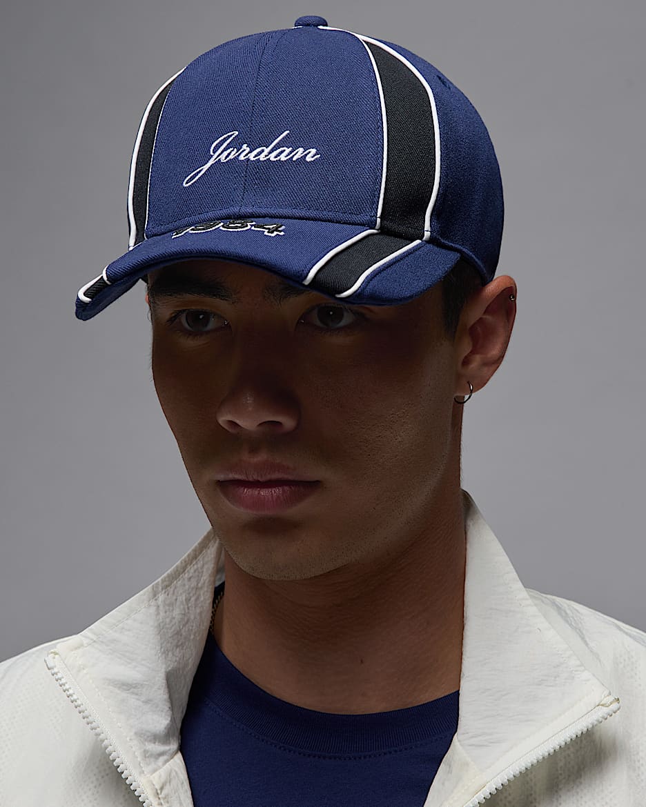 Gorra con estructura Jordan Rise - Azul marino medianoche/Negro/Blanco