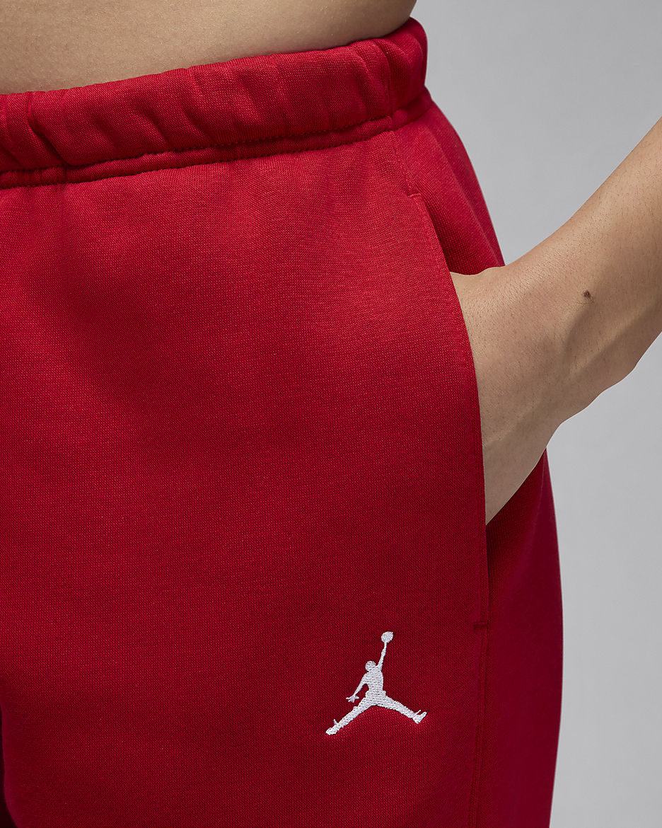 Jordan Brooklyn Fleece Pantalón - Mujer - Gym Red/Blanco