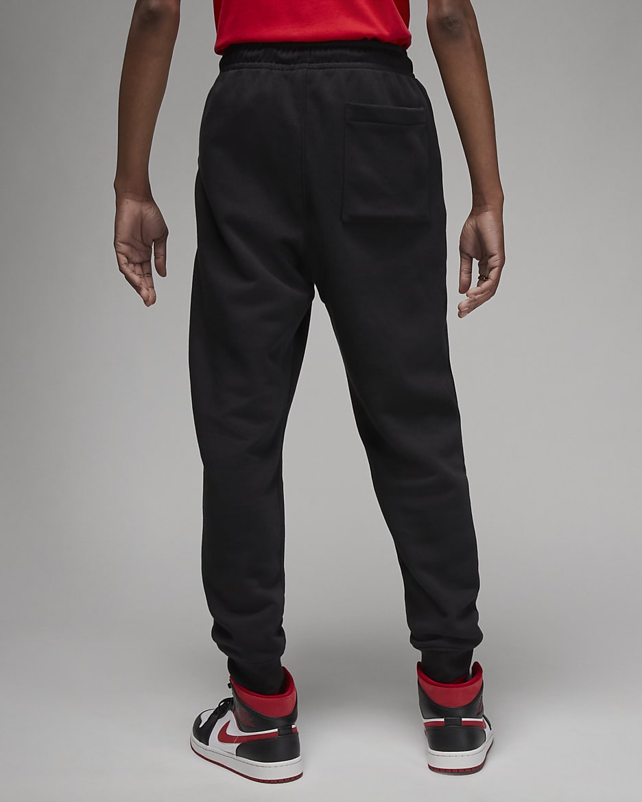 Jordan Brooklyn Fleece Men's Tracksuit Bottoms - Black/White