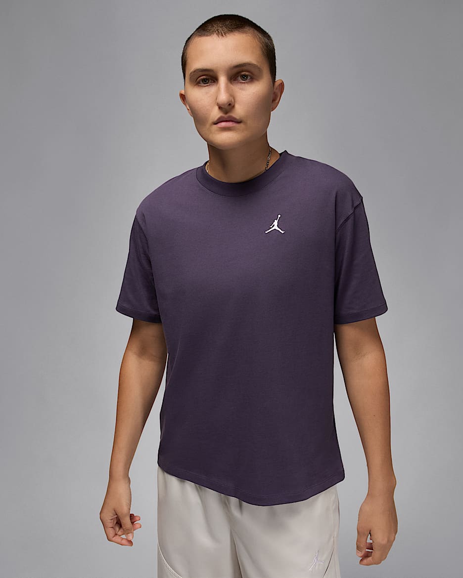 Jordan Essentials Women's Top - Dark Raisin/White
