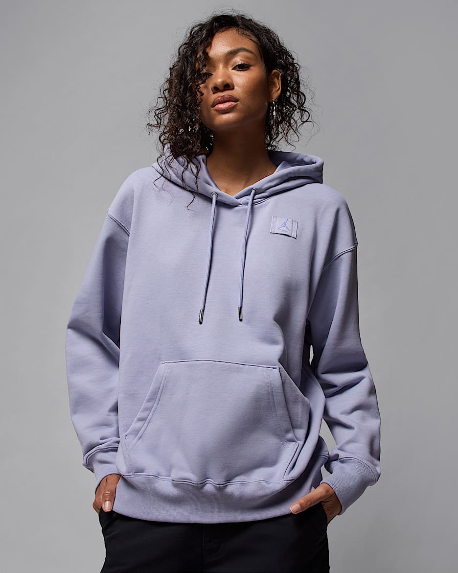Jordan Flight Fleece Women's Satin-Lined Hoodie - Indigo Haze