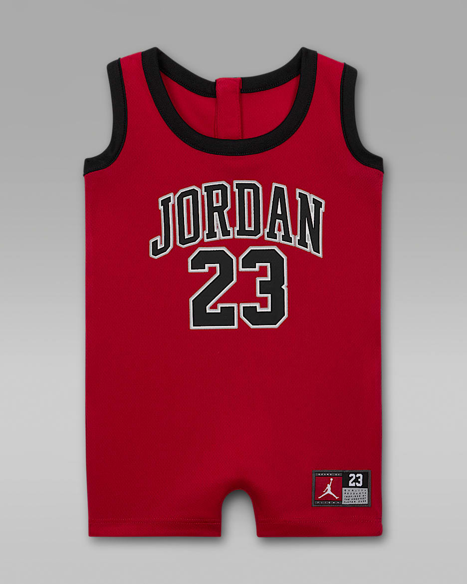 Jordan Baby (0-9M) Jumpman 23 Jersey Romper - Gym Red