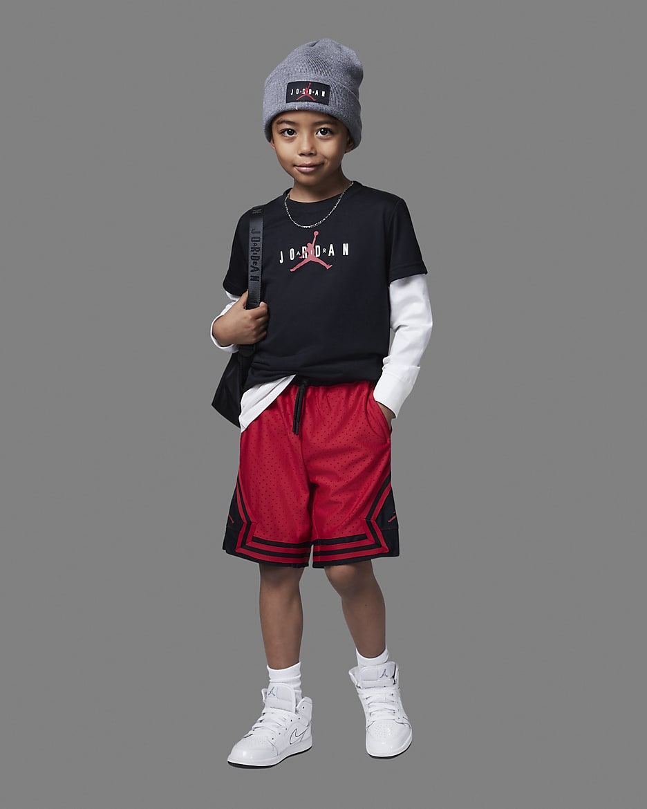 Shorts para niños pequeños Jordan Dri-FIT - Rojo gimnasio