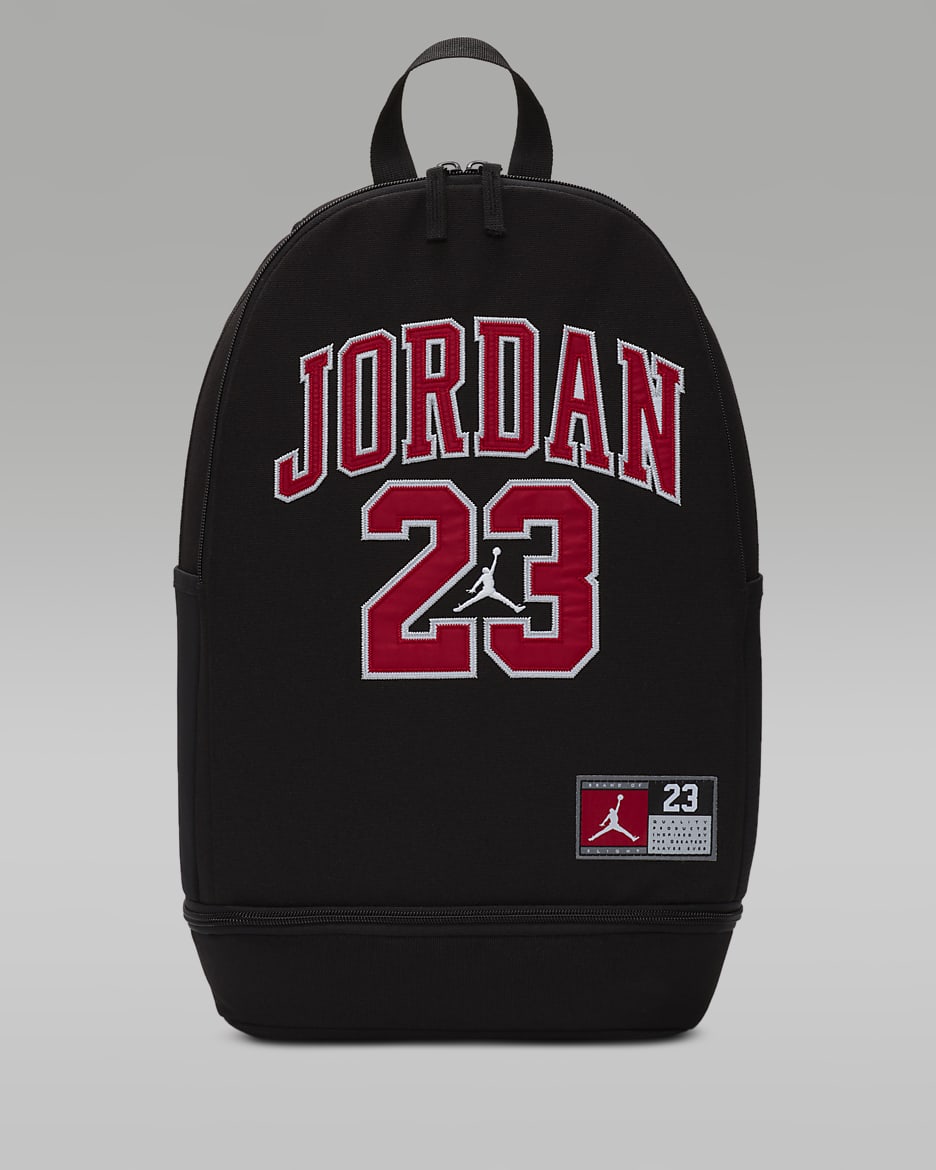 Mochila para niños grandes Jordan Jersey (27 L) - Negro