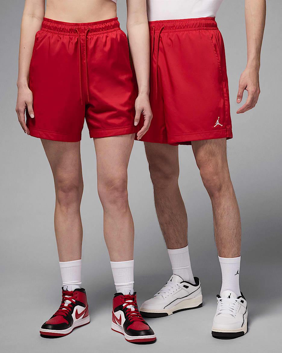 Shorts de 13 cm para hombre Jordan Poolside - Rojo gimnasio/Blanco