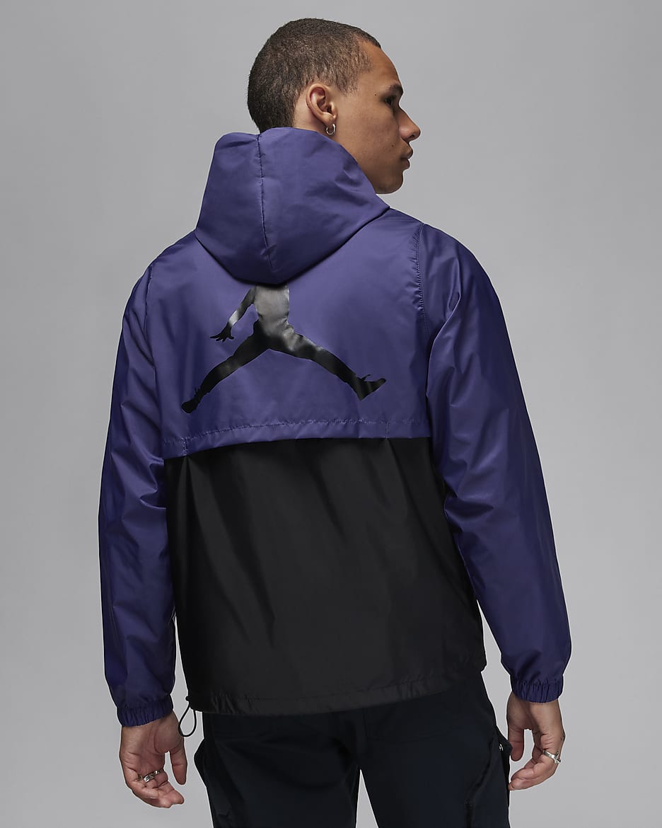 Jordan Essentials Chaqueta de tejido Woven - Hombre - Sky J Purple/Negro/Negro