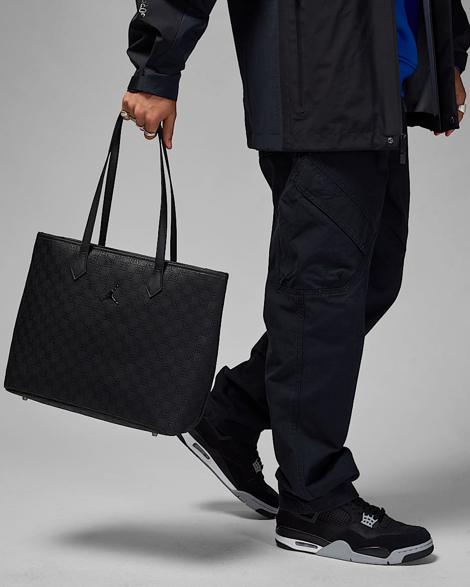Bolsa tote con monograma (17 L) Jordan - Negro