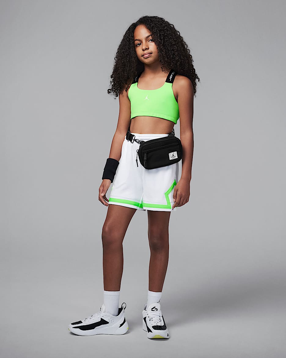 Bra Indy para niñas talla grande Jordan Dri-FIT Sport - Verde eléctrico