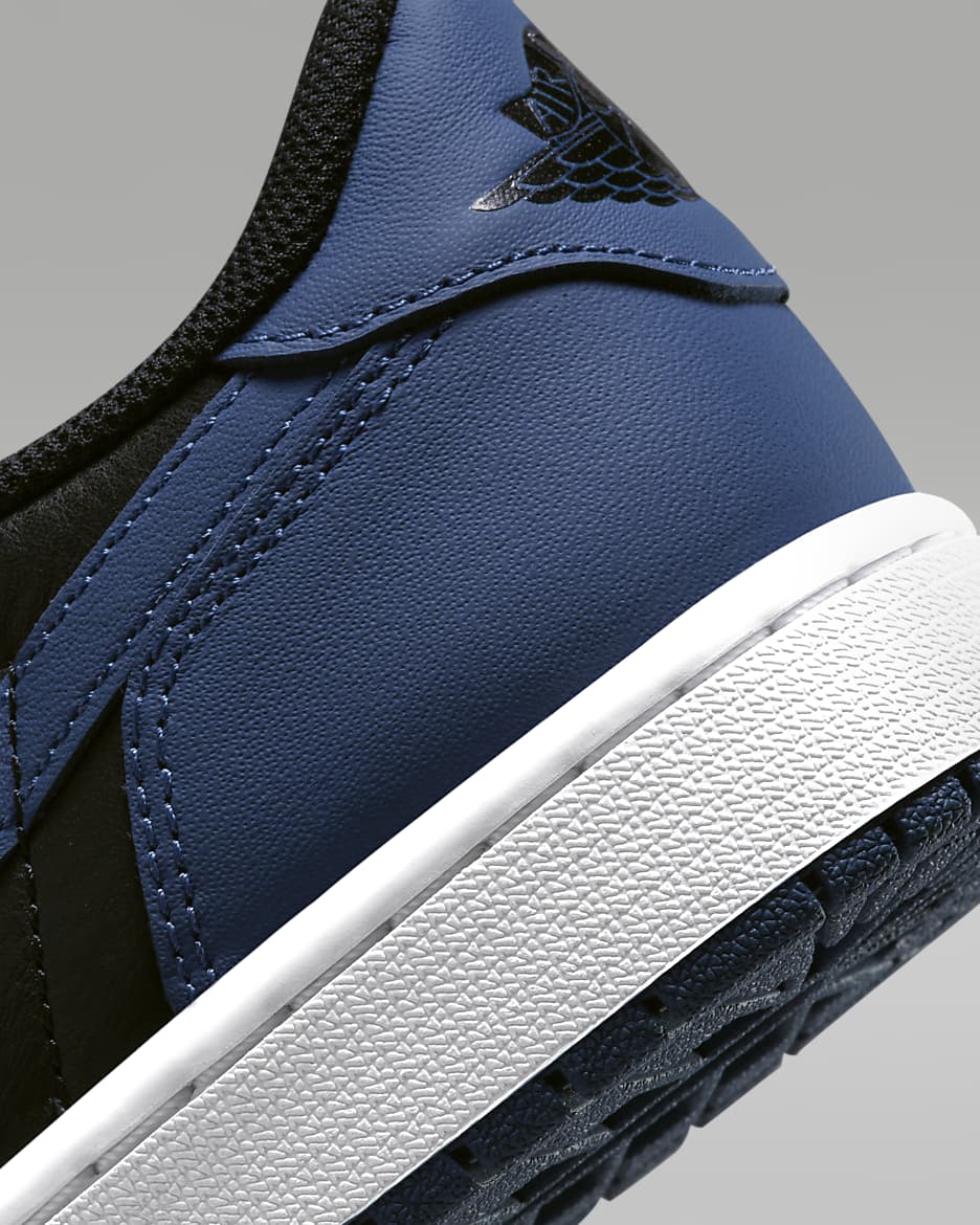 Air Jordan 1 Low OG Shoes - Black/White/Mystic Navy