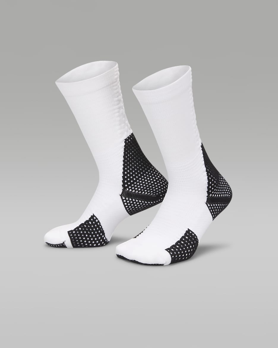 Chaussettes mi-mollet épaisses Dri-FIT ADV Jordan Unicorn (1 paire) - Blanc/Noir