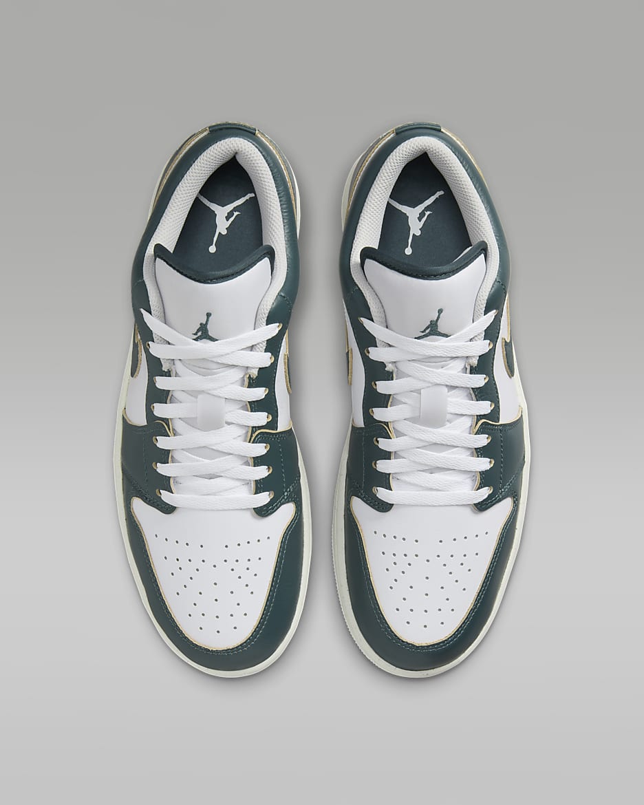 Air Jordan 1 Low SE Men's Shoes - Oxidised Green/White/Sail/Oxidised Green