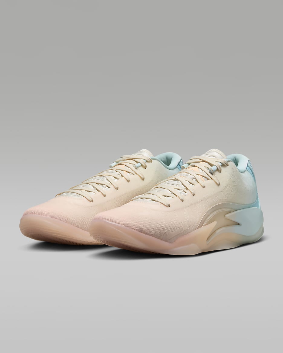 รองเท้าบาสเก็ตบอล Zion 3 "Rising" PF - Bleached Coral/Pale Ivory/Glacier Blue/Crimson Tint