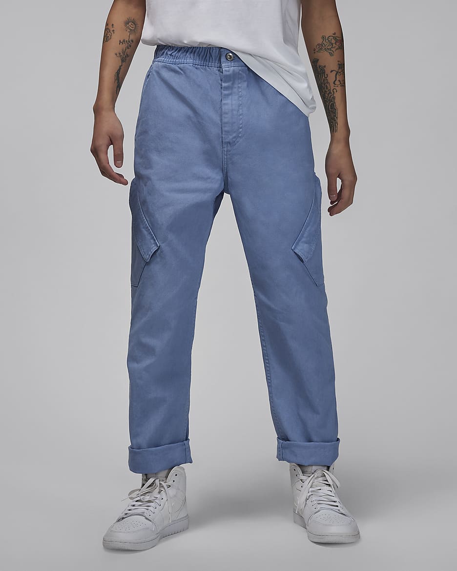 Jordan Essentials Chicago Men's Washed Pants - Blue Grey