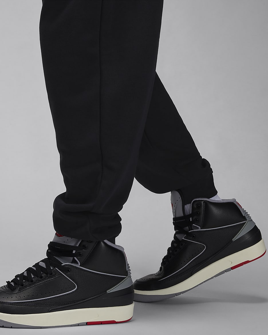 Jordan Brooklyn Fleece Men's Trousers - Black/White